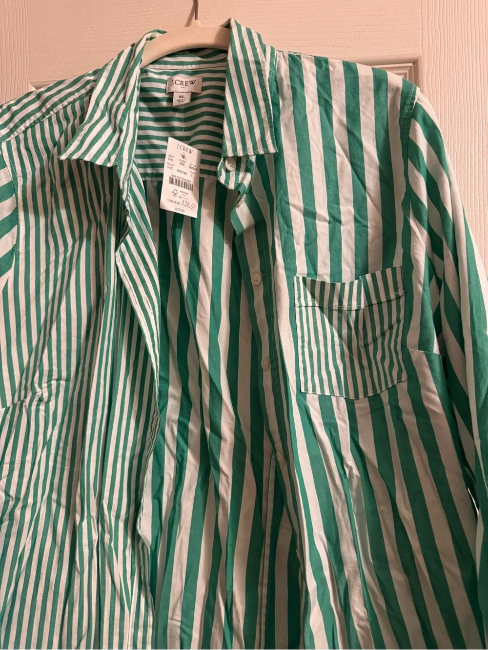 J. Crew lightweight button